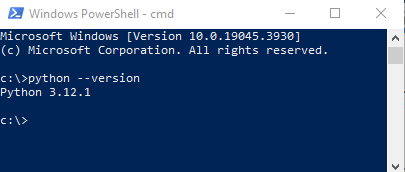 Python Installation Verification