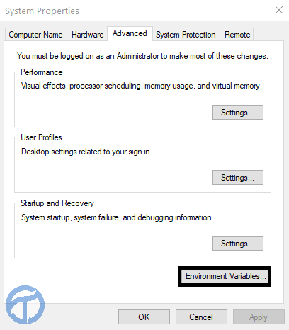 Advance System Settings - Kotlin Installation