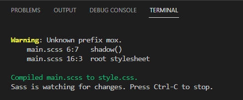 SASS @warn Rule or Directive To Create Warning While Passing Arguments to SCSS at-rules